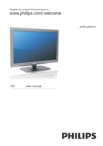 Manual Philips 24PFL4555 LCD Television