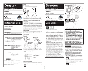 Manual Drayton Digistat+RF Thermostat