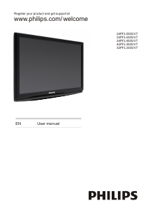 Manual Philips 24PFL4505 LCD Television