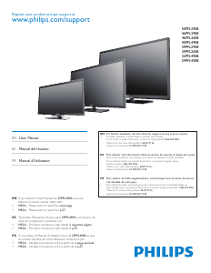 Manual de uso Philips 29PFL4908 Televisor de LCD