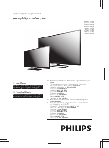 Manual de uso Philips 28PFL4909 Televisor de LCD