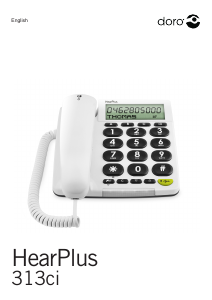 Bedienungsanleitung Doro HearPlus 313ci Telefon