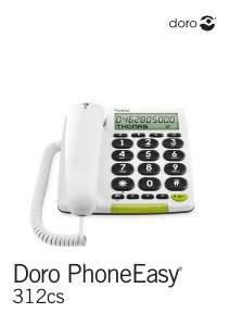 Brugsanvisning Doro PhoneEasy 312cs Telefon