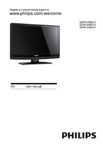 Manual Philips 22PFL4407 LCD Television