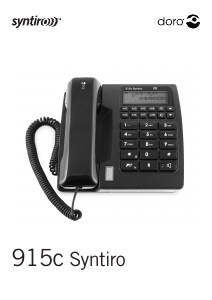 Bedienungsanleitung Doro Syntiro 915c Telefon