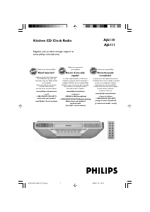 Mode d’emploi Philips AJ6111 Radio