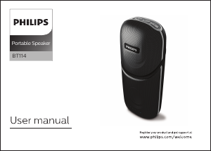 Manual Philips BT114 Speaker