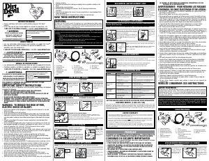 Manual de uso Dirt Devil Sd30035 Express Aspirador