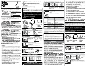 Manual de uso Dirt Devil Sd30040 Tattoo Aspirador