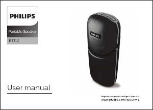 Manual Philips BT112 Speaker