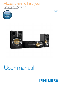 Manual Philips FX20X Stereo-set