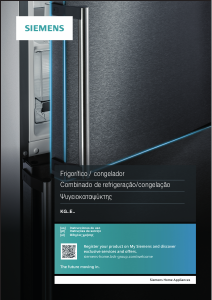 Manual de uso Siemens KG49EAICA Frigorífico combinado