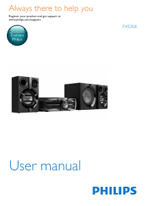 Manual Philips FXD58 Stereo-set