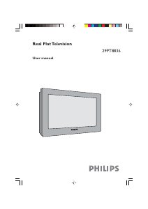 Manual Philips 29PT8836 Television