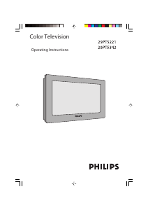Manual Philips 29PT5342 Television