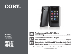 Manual Coby MP828 Mp3 Player