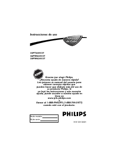 Manual de uso Philips 30PW6341 Televisor