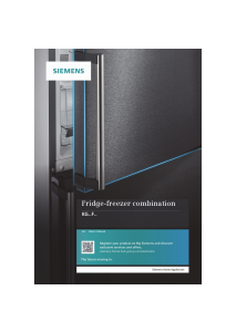 Manual Siemens KG56FPXCA Fridge-Freezer