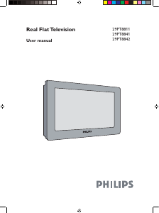 Manual Philips 29PT8842S Television