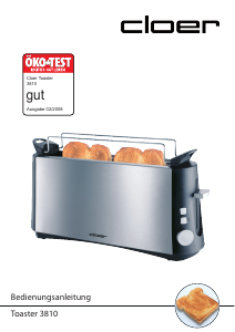 Bedienungsanleitung Cloer 3810 Toaster