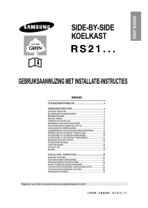 Handleiding Samsung RS23FPSM Koel-vries combinatie