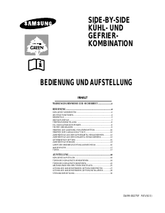 Handleiding Samsung RS25KASW Koel-vries combinatie