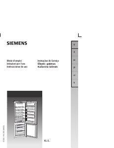Hướng dẫn sử dụng Siemens KI38SH50 Tủ đông lạnh