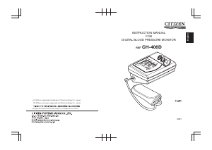 Handleiding Citizen CH-406D Bloeddrukmeter