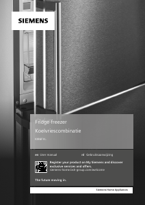 Manual Siemens KI86FHDD0 Fridge-Freezer
