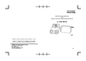 Handleiding Citizen CH-461C Bloeddrukmeter