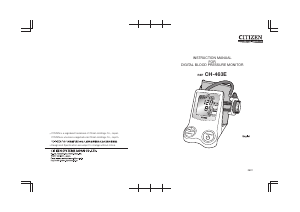 Handleiding Citizen CH-463E Bloeddrukmeter