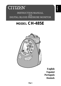 Handleiding Citizen CH-495E Bloeddrukmeter