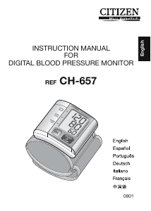 Handleiding Citizen CH-657 Bloeddrukmeter