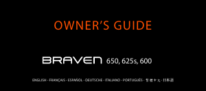 Mode d’emploi Braven 600 Haut-parleur