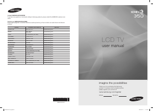 Manual Samsung LN22C350D1 LCD Television