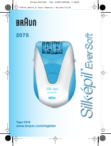 Bruksanvisning Braun 2075 Silk-epil EverSoft Epilator