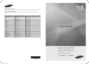 Manual Samsung LN40C530F1R LCD Television