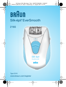 Manual Braun 2165 Silk-epil EverSmooth Epilator