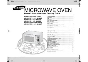 Manual Samsung CE1180GB Microwave