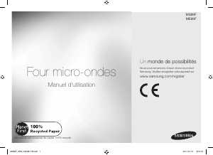 Mode d’emploi Samsung ME89F-1S Micro-onde