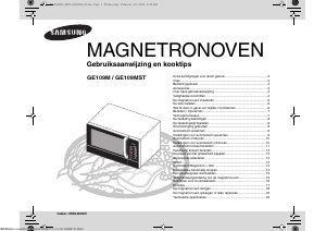 Handleiding Samsung GE109MST Magnetron