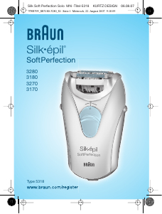 Εγχειρίδιο Braun 3180 Silk-epil SoftPerfection Αποτριχωτική μηχανή