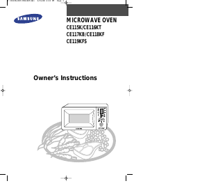 Manual Samsung CE115KSR Microwave