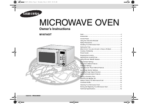 Manual Samsung M187AST Microwave