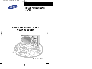 Manual de uso Samsung M1727-X Microondas