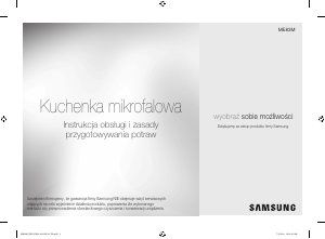 Návod Samsung ME83M/XEO Mikrovlnná rúra