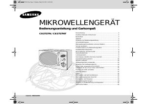 Manual Samsung CE2727N Microwave