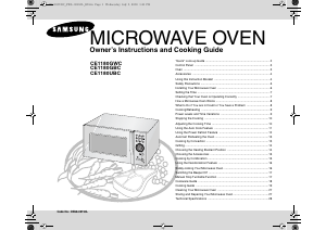 Manual Samsung CE1180GBC Microwave