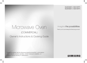 Mode d’emploi Samsung MJ26A6091AT/UR Micro-onde