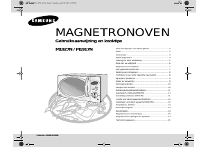 Mode d’emploi Samsung M1927N Micro-onde